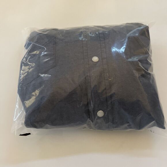 Wrangler Denim Shirt Western Pearl Snap Blue Jean Shirt Cowboy‎ Long Sleeve XXL - Picture 10 of 10